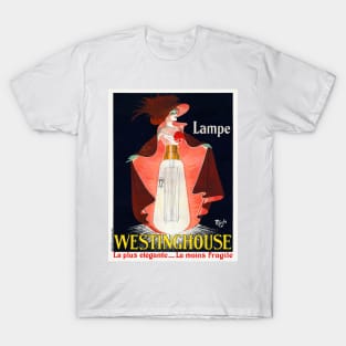 Lampe Westinghouse France Vintage Poster 1912 T-Shirt